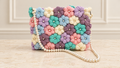 Handmade Crochet Flower Handbag – Floral Embroidered Tote Bag