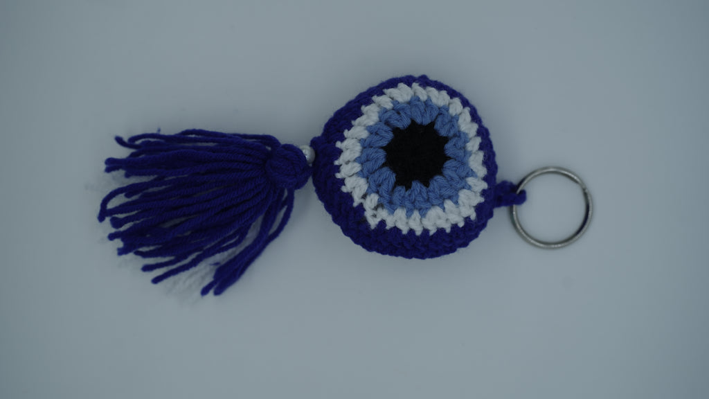 Blue Nazar Crochet Charm