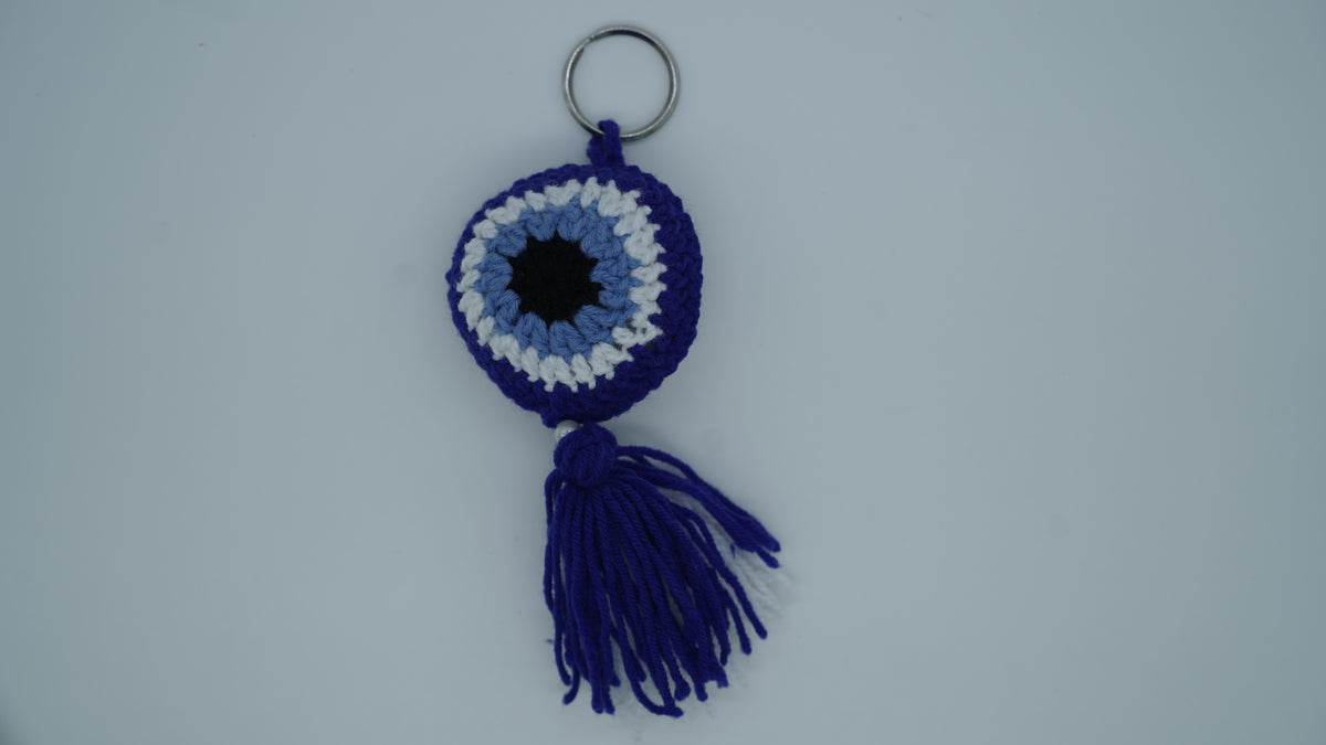 Blue Nazar Crochet Charm
