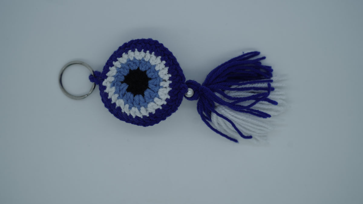 Blue Nazar Crochet Charm