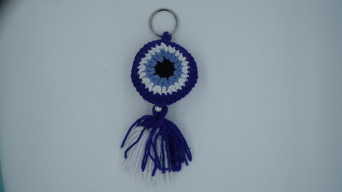 Blue Nazar Crochet Charm