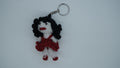 Cute doll crochet keychain
