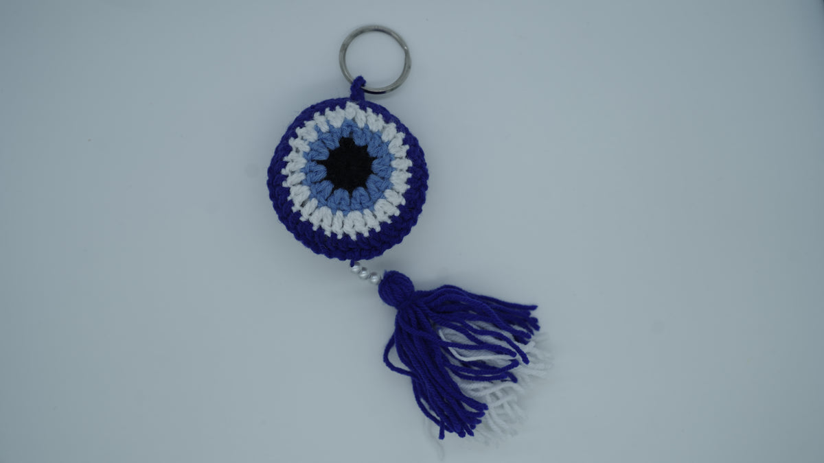 Blue Nazar Crochet Charm