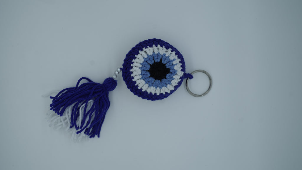 Blue Nazar Crochet Charm