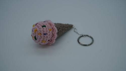 Blush Sprinkle Mini Cone Charm