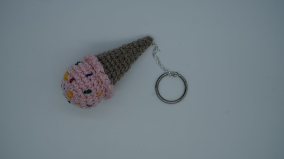 Blush Sprinkle Mini Cone Charm