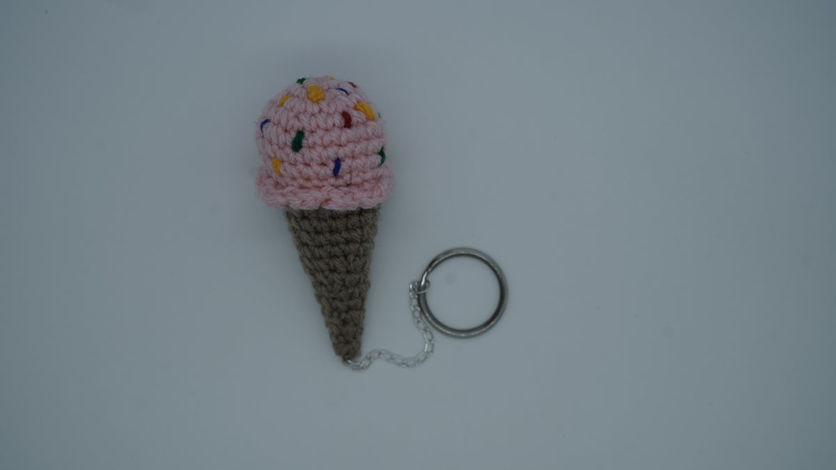 Blush Sprinkle Mini Cone Charm