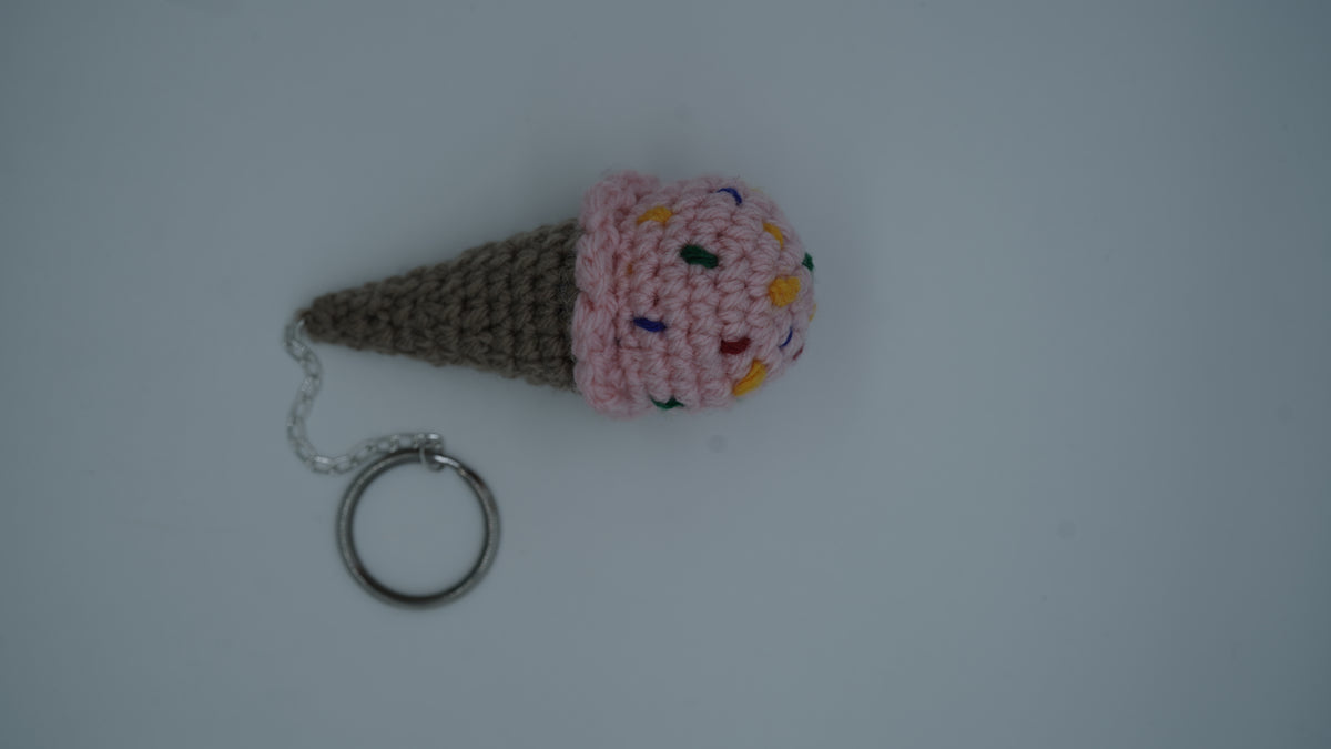 Blush Sprinkle Mini Cone Charm