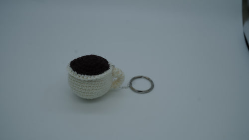 Café Cozy Crochet Keychain