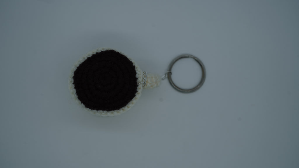 Café Cozy Crochet Keychain