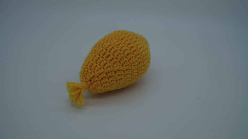 Handmade Crochet Yellow Mango Plush Toy
