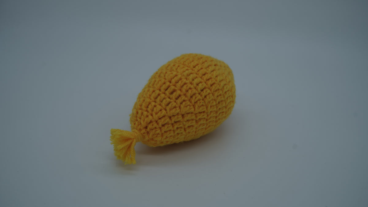 Handmade Crochet Yellow Mango Plush Toy