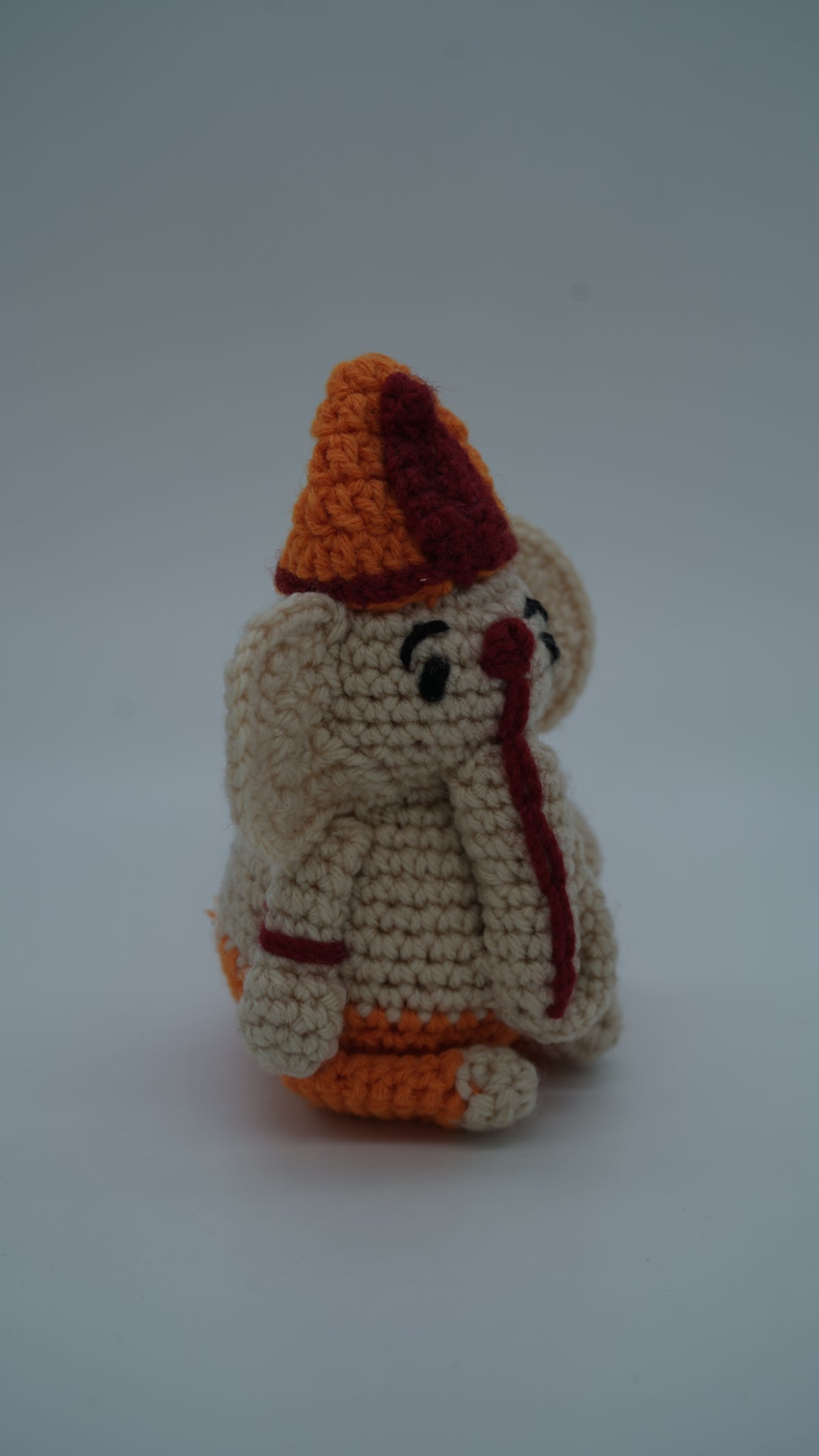 Handmade Crochet Ganesh Ji Idol – Decorative Hindu God Figurine
