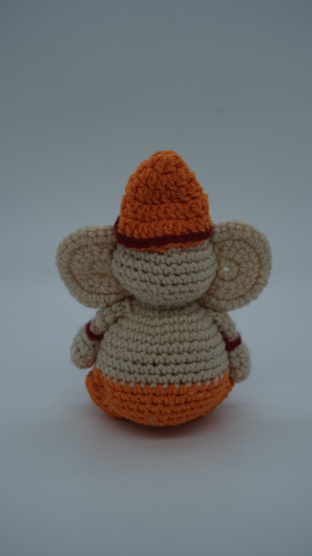 Handmade Crochet Ganesh Ji Idol – Decorative Hindu God Figurine
